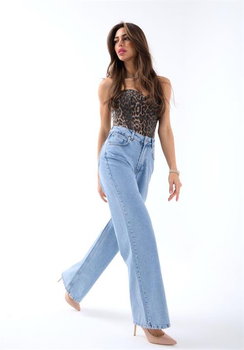 Toptan Kadın Kot Pantolon-Açık Mavi