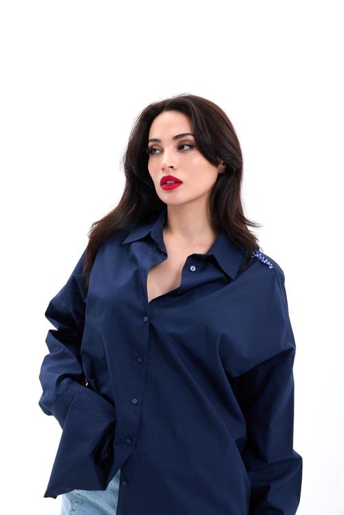 Wholesale Women Shirts-Dark Blue