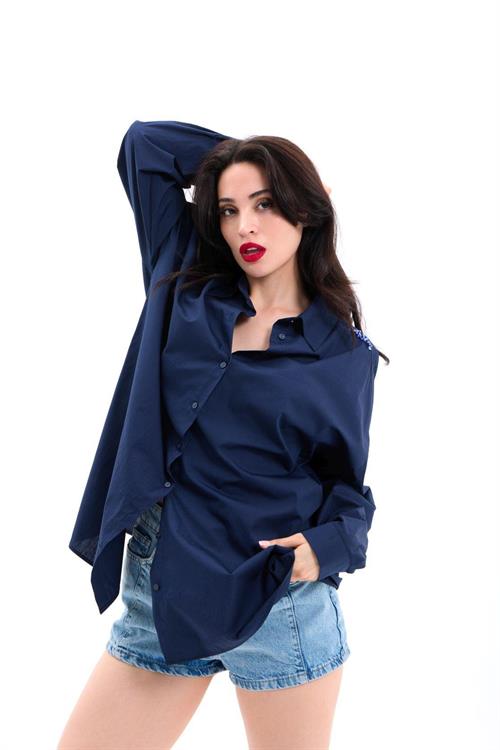 Wholesale Women Shirts-Dark Blue