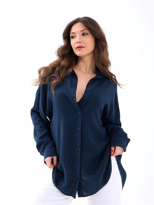 Wholesale Womens Shirt-Navy