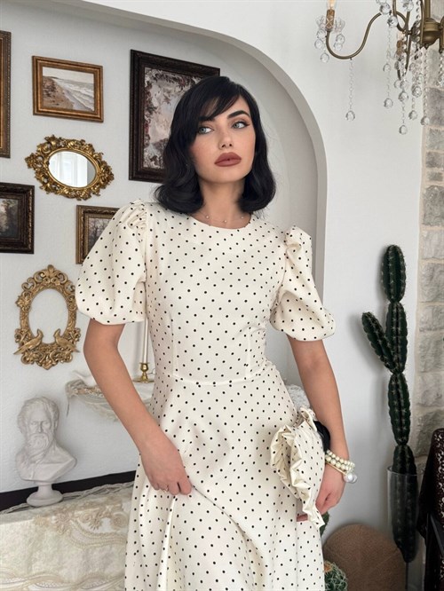 Agle Balloon Sleeve Dress