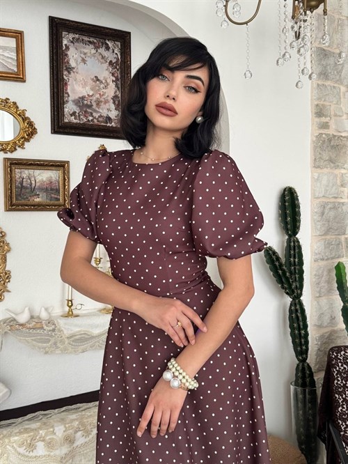 Agle Balloon Sleeve Dress