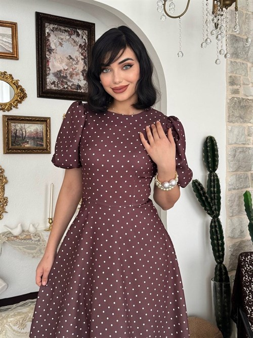 Agle Balloon Sleeve Dress