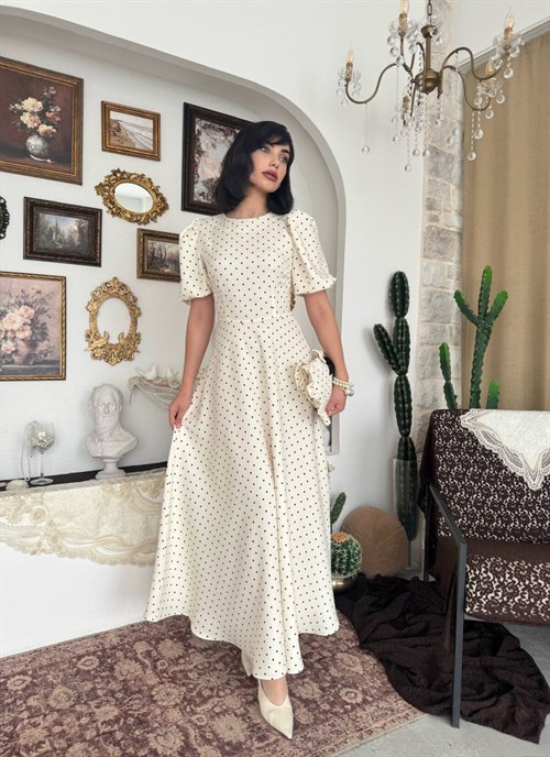 Agle Balloon Sleeve Dress