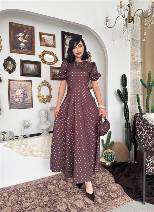 Agle Balloon Sleeve Dress
