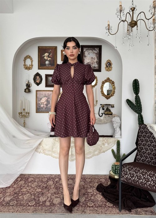 Alsace Dress with Low-Cut Detail