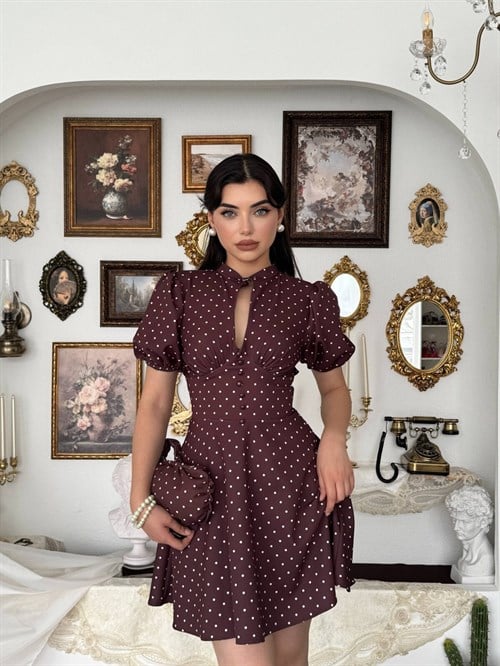 Alsace Dress with Low-Cut Detail