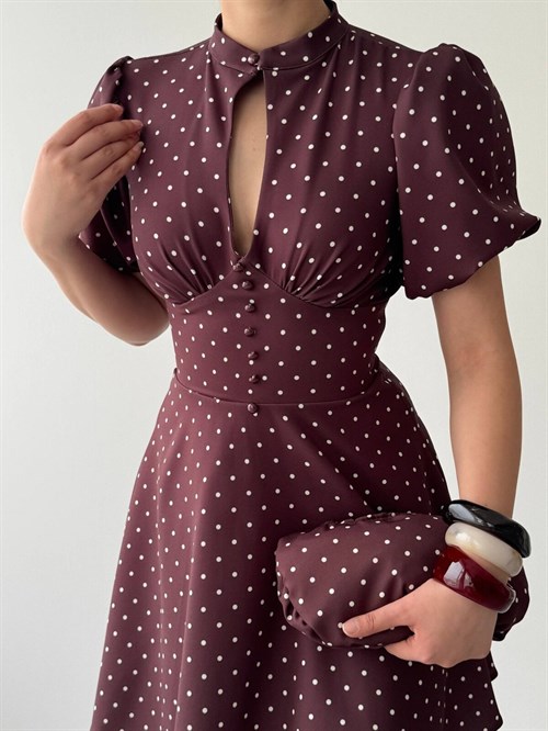 Alsace Dress with Low-Cut Detail