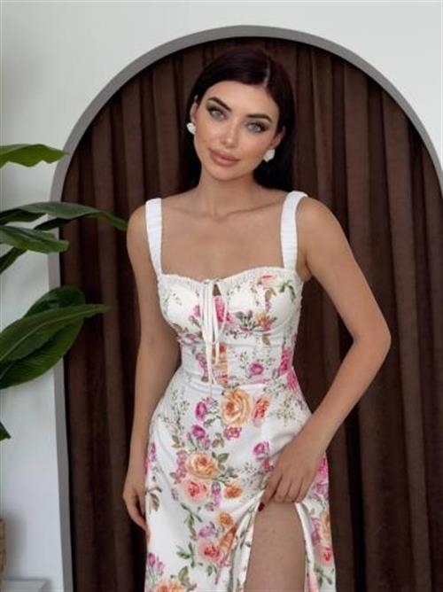 Wholesale Angelic Slit Detailed Dress