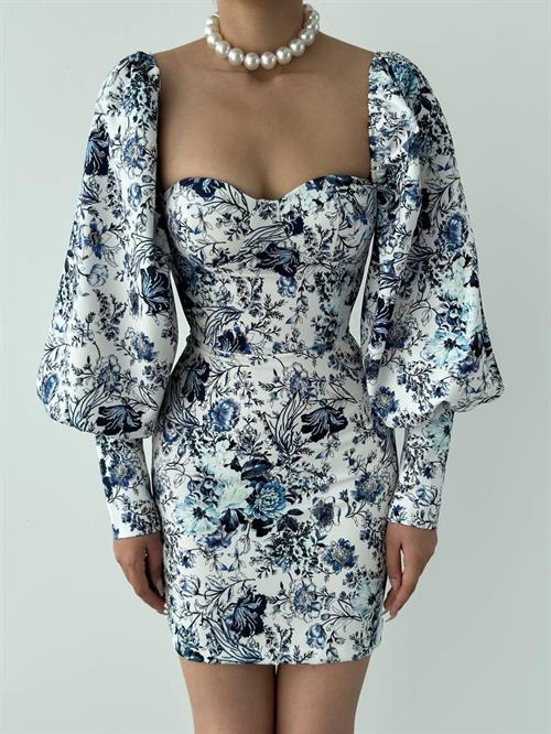 Wholesale Arlon Balloon Sleeve Mini Dress