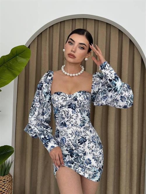 Wholesale Arlon Balloon Sleeve Mini Dress