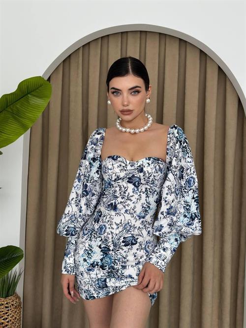 Wholesale Arlon Balloon Sleeve Mini Dress