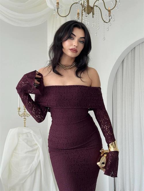 Arya Strapless Lace Dress