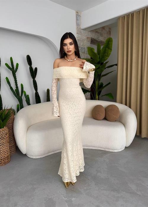 Arya Strapless Lace Dress