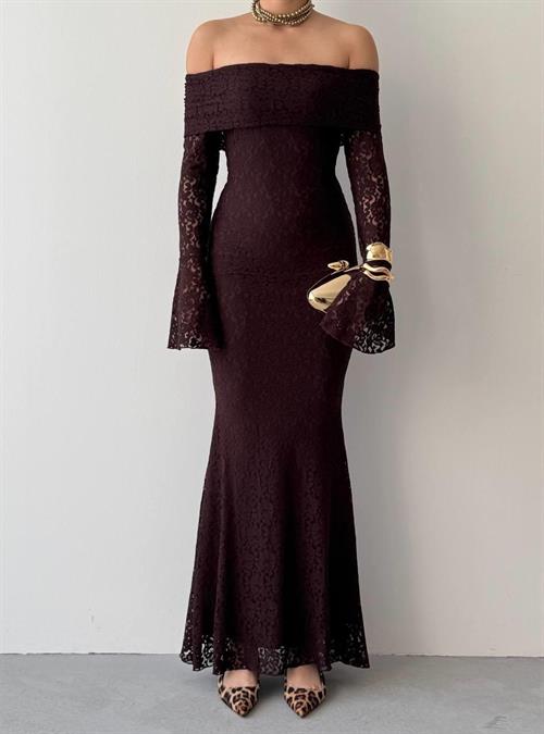 Arya Strapless Lace Dress