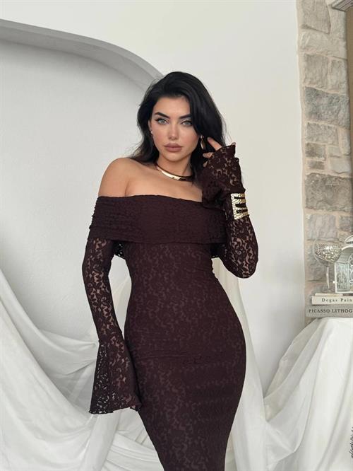Arya Strapless Lace Dress