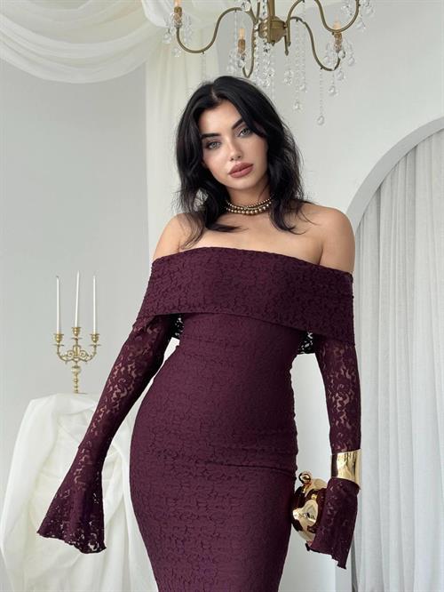 Arya Strapless Lace Dress
