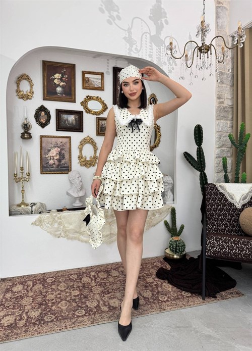 Asel Brooch Detail Dress