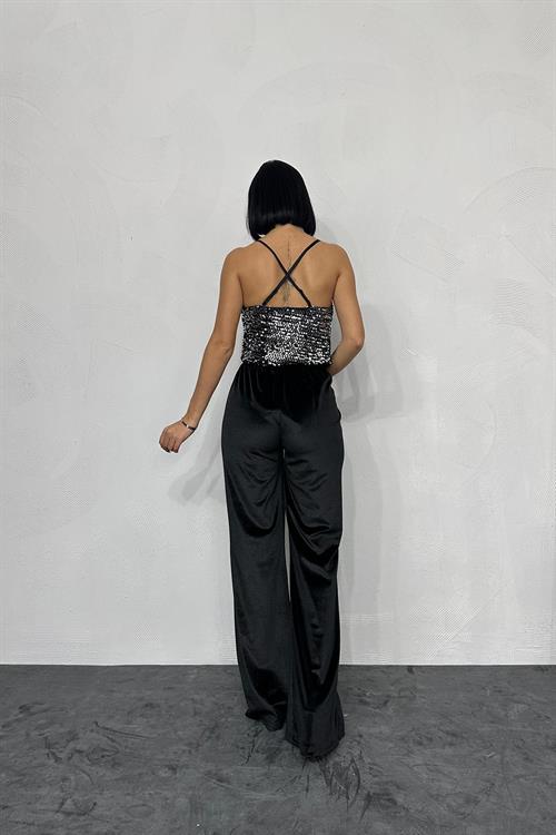 Wholesale Lace-up Blouse with Straps - Silver