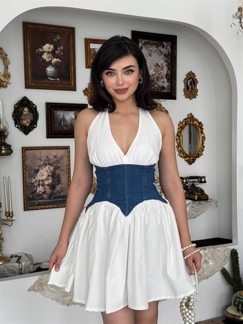 Asne Mini Dress - White