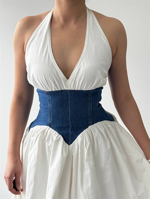 Asne Mini Dress - White