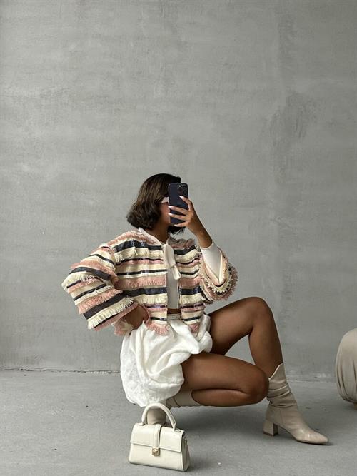 Wholesale Blouse with Ties - Pink