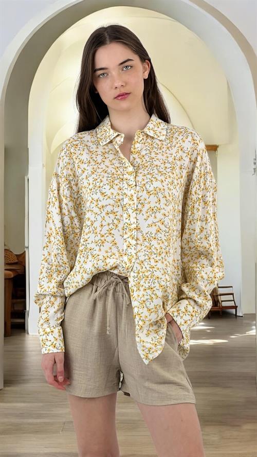 Spring Breeze Floral Patterned Shirt