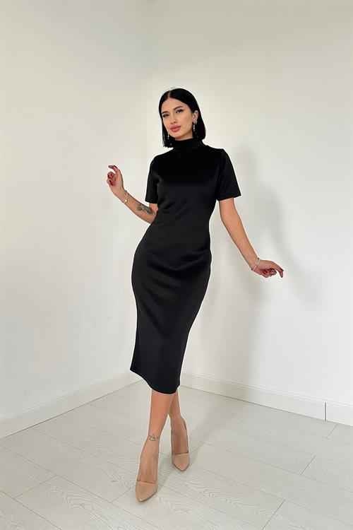 Wholesale Black Turtleneck Dress