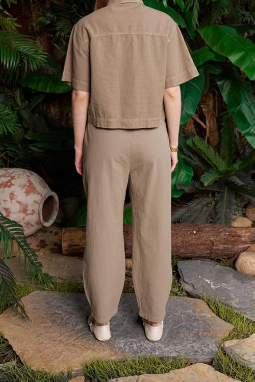 Balloon Linen Pants Hs705- 78-(S-Xl)