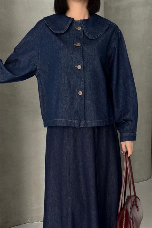 Bebe Yaka Gömlek 6095-17-(S-XL)