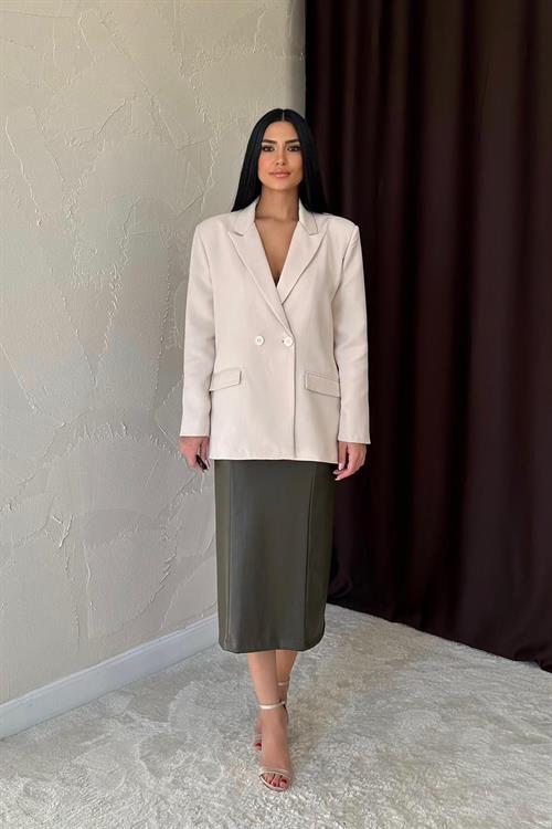 Toptan Bej Blazer Ceket
