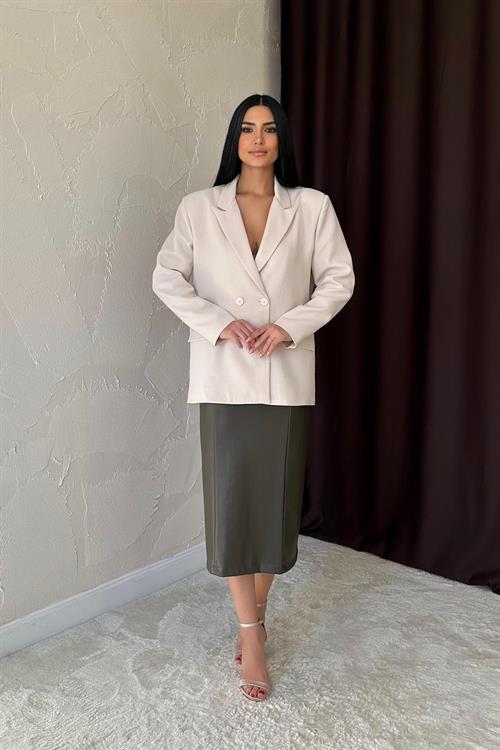 Toptan Bej Blazer Ceket