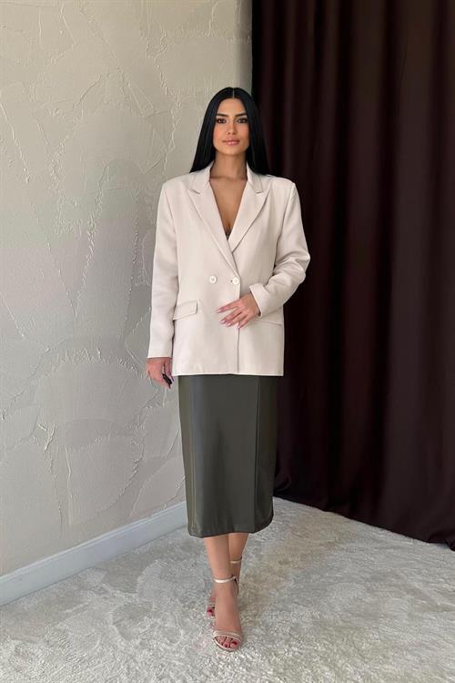 Toptan Bej Blazer Ceket