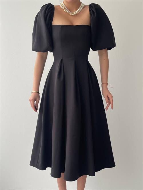 Benjamin A-Line Skirt Midi Dress