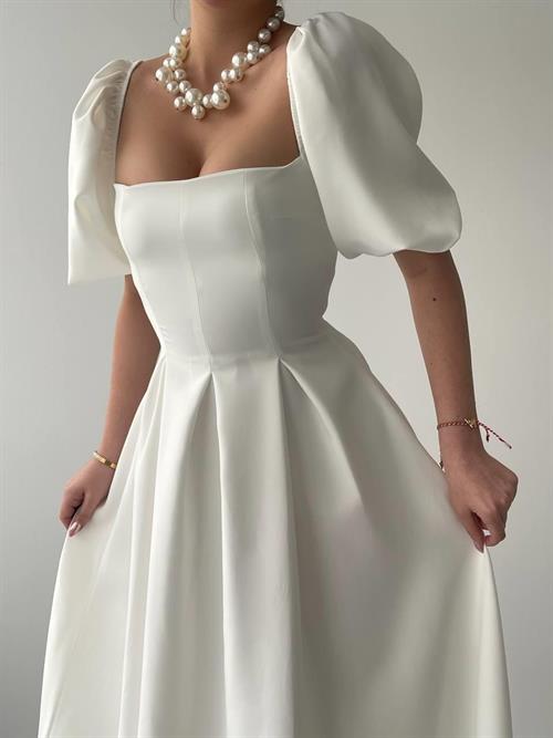 Benjamin A-Line Skirt Midi Dress