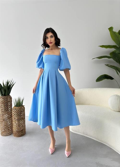 Benjamin A-Line Skirt Midi Dress