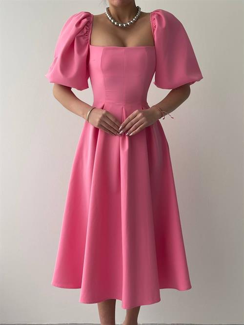 Benjamin A-Line Skirt Midi Dress