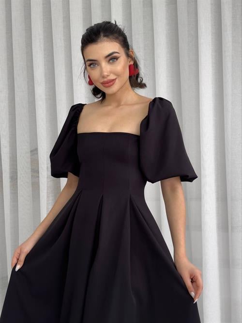 Benjamin A-Line Skirt Midi Dress