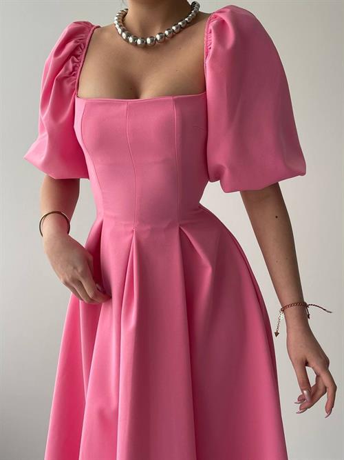 Benjamin A-Line Skirt Midi Dress