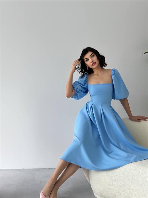 Benjamin A-Line Skirt Midi Dress