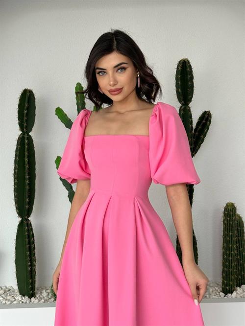 Benjamin A-Line Skirt Midi Dress