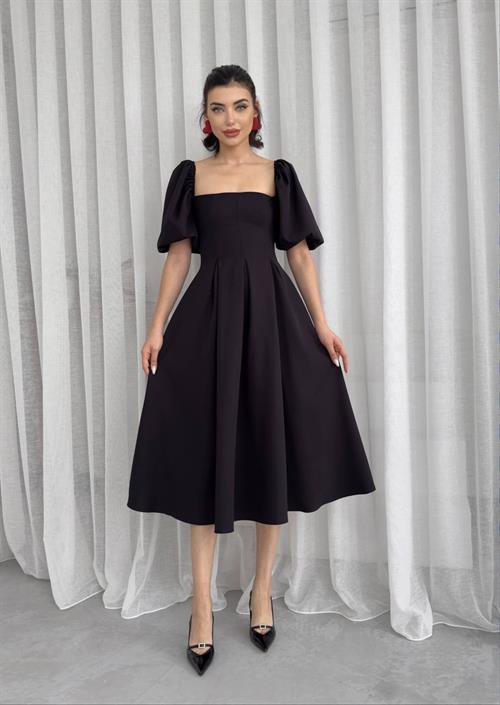 Benjamin A-Line Skirt Midi Dress