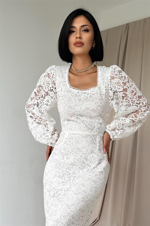 Wholesale White Lace Dress