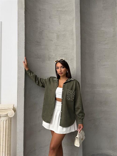 Wholesale Shirt with Pocket - Khaki