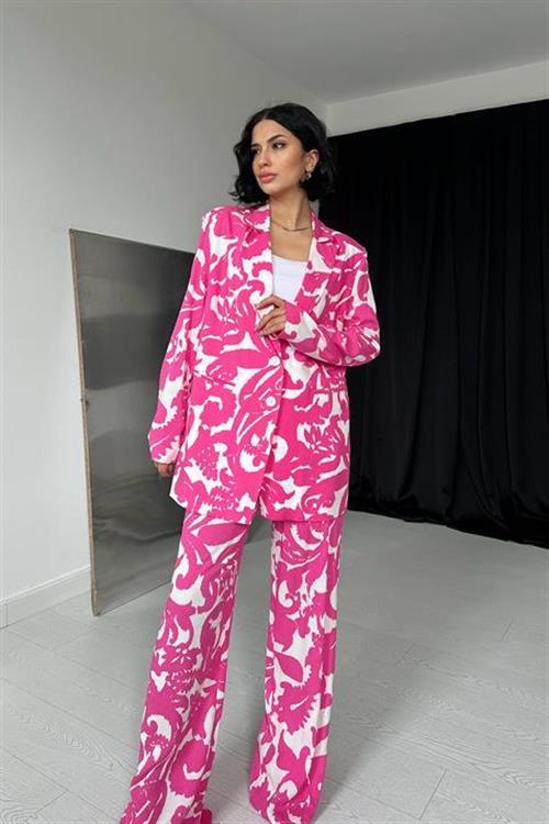 Wholesale Jacket And Trouser Suit - Fuchsia