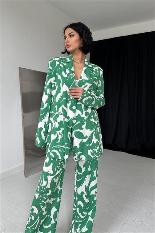 Wholesale Jacket And Trouser Suit - Green