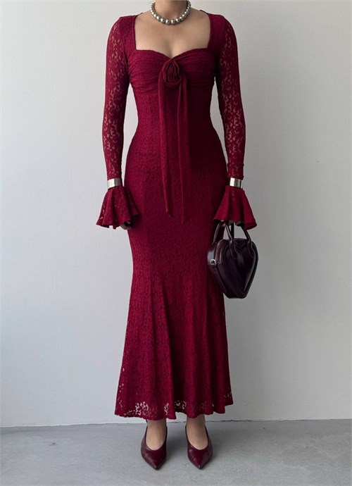 Cesam Rose-Detail Dress