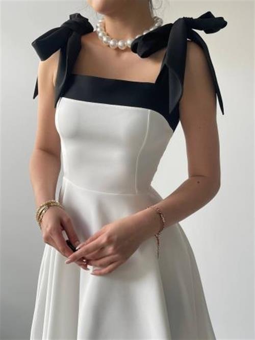 Wholesale Cloche Shoulder Bow Dress