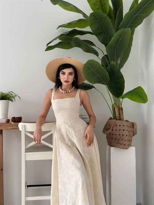 Cuper Flower Detailed Dress