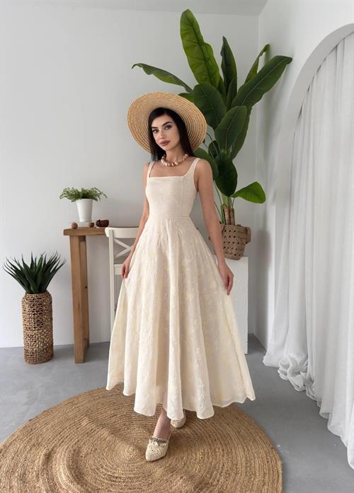 Cuper Flower Detailed Dress